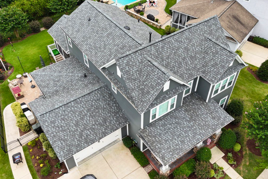 Roofing job completed by Triumph Roofing Charlotte